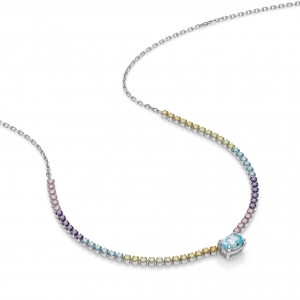 Collana in Argento con zirconi